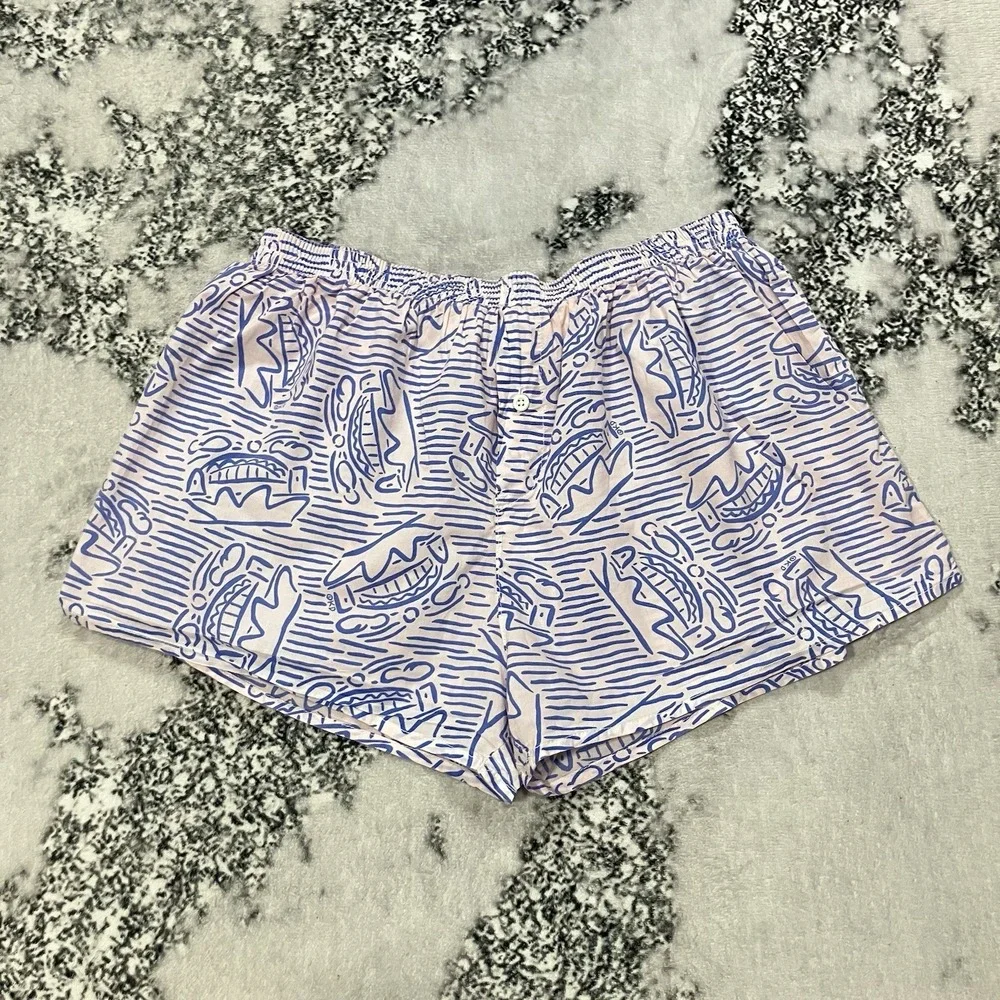 Bonds Australia Boxer‎ Shorts Mens Sz Large Blue Graphic Print Cotton Lounge